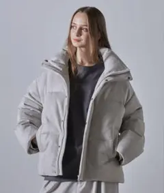 【CLEL】ボリュームハイネックショート中綿ジャケット