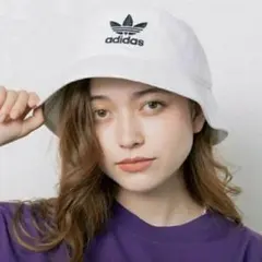 adidas バケットハット トレフォイル 白 オリジナルス 60-63cmのサムネイル