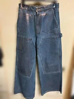 CLEL 特殊加工ダブルニーデニムパンツ Sサイズ - メルカリ