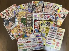少年ジャンプ特典ステッカー他、付録の詰め合わせ（ポスター、ポストカード等） ①