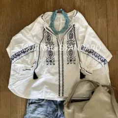 JOURNAL　STANDARD　エンブロイダリーブラウス　ホワイト　Mサイズ