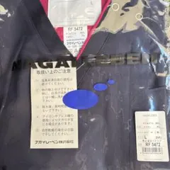 ナガイレーベン　男女兼用スクラブRF5472 ネイビー+ピンクLサイズ【未開封】のサムネイル