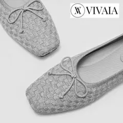 VIVAIA スクエアトゥ ボウバレリーナ フラット❤︎Margaret❤︎38
