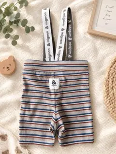 & mignon サスペンダー付きパンツ