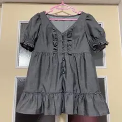 即購入⭕️ Xmiss グレー フリル ペプラム チュニック バレエコア y2kのサムネイル
