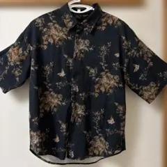 JACKROSE花柄 半袖シャツ ブラックのサムネイル