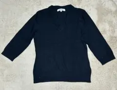 LAUTRÉAMONT 黒 Vネック カットソー