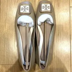 未使用品✨トリーバーチ スクエアパンプス ベージュ 25㎝ ヒール4