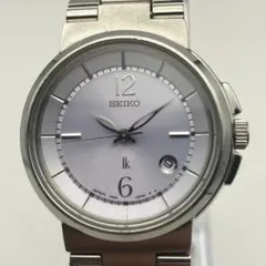SEIKO セイコー 電池交換済 薄紫色文字盤 デイト 美品 W62133