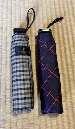【美品】折りたたみ傘 2本セット JPS Pierre Cardin ペアセットのサムネイル