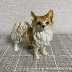 パピヨン チワワ 犬 陶器 置物 犬の置物 フィギュア
