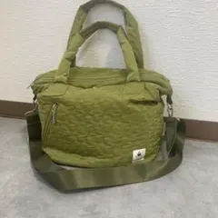 lecoqsportif レコック カーキ ナイロン2wayショルダーバッグ