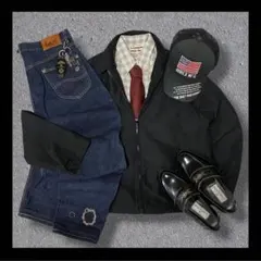 ジップ パーカー ネクタイ コーデ シティーボーイ c-boy style - メルカリ
