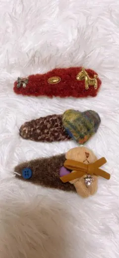 ユニークデザイン ヘアピン 3点セット