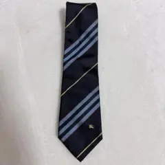 Burberrys バーバリーズ シルク100% 紺×ブルー ストライプのサムネイル