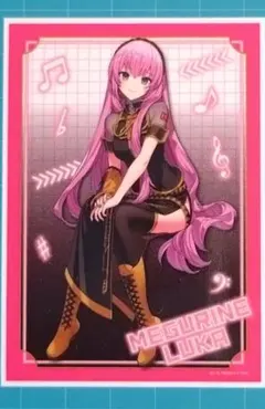 初音ミクぬーどるストッパーフィギュア一番くじ　G賞　クリアポスター　巡音ルカ