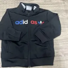 adidas ジップアップジャージ 黒