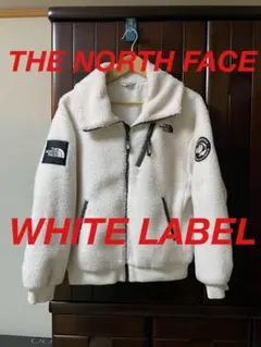 良品 ノースフェイス ビッグカラージャケット フリース ブルゾン アイボリー S