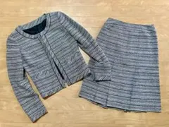 LAPEL GALLERY ツイードセットアップスーツ　入学式　卒業式　XS