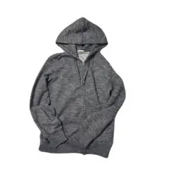 グレー フルジップ パーカー