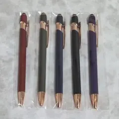 ボールペン ギフト スタイラスペン マルチカラー タッチペン 5本