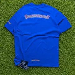 クロムハーツ青Tシャツswagやりらふぃー　クロスデザインのサムネイル