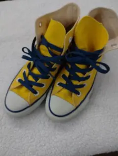 (3) Converse All Star イエロー/ブルー 4.5