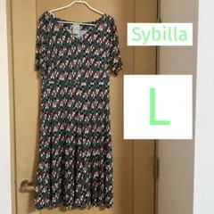 美品❣️Sybillaキャミソール付きワンピース【Lサイズ】のサムネイル