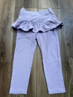 Lycee mine フリル付きレギンス　パープル/90㎝/女の子