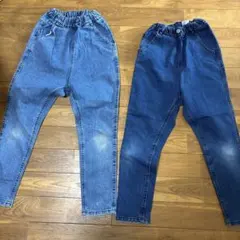 RAT EFFECT デニムサルエルパンツ 2本セット