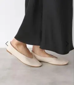 ソフトクッション　パンプス　LEPSIM 白　エクリュ　Lサイズ