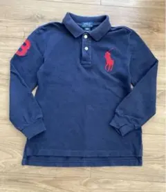 POLO RALPH LAUREN 長袖ポロシャツ 120/60 ネイビー
