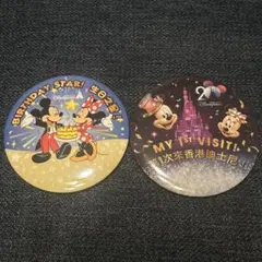 【香港ディズニー】缶バッジセット
