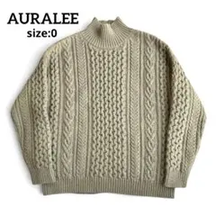 AURALEE 23AW ミルドフレンチメリノ リブニット ネックウォーマー