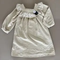 新品タグ付きDEER GULI ベージュワンピース☆130