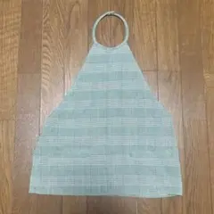 6 ROKU GLEN CHECK HALTER NECKのサムネイル