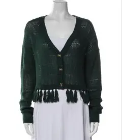 TULAROSA ダークグリーン Vネック セーター Sサイズ