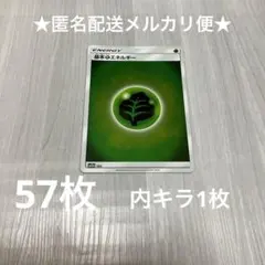 ポケモンカード　草エネルギー　57枚　内キラ1枚