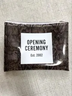 OPENING CEREMONY パイソン柄PVCポーチのサムネイル