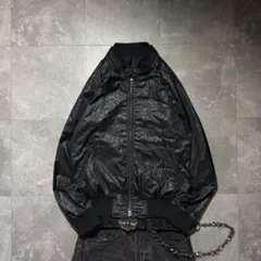 00s leather jacket zip hoodie archive - メルカリ