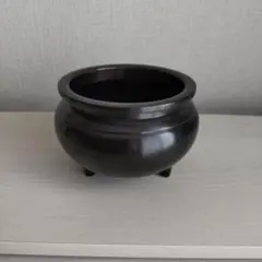인센스 버너, 3족, 블랙/다크 브라운, 밝은 색상의 황동, 불교 제단, 인센스 홀더