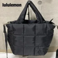 極美品 ルルレモン ショルダーバッグ 2way キルトグリッド 5L ブラック