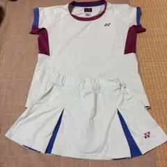 YONEX テニスウェア 上下セット ホワイト オレンジSサイズ - メルカリ