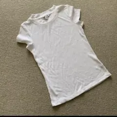 モンキmonki レディースxs 白リブTシャツのサムネイル