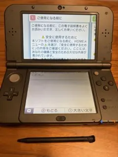 【美品】Newニンテンドー3DS LL メタリックブラック　おまけソフト付