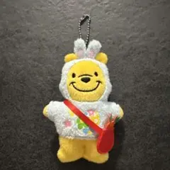 美品　ディズニーリゾート　くまのプーさん　イースター　ぬいば　マスコット　バッジ