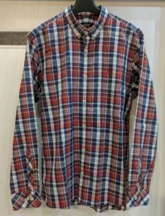 【極美品】バーバリーブラックレーベル ホースロゴ刺繍 マルチチェックシャツ 3号
