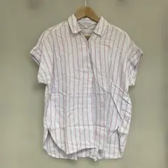 美品 オンラブオフ ON LOVE OFF シャツ カットソー ストライプ 水色のサムネイル