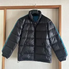 ライン付き 黒 ダウンジャケット S