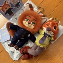 TOP TOY ズートピア ぬいぐるみ ニック 警察官 ジュディ セット - メルカリ